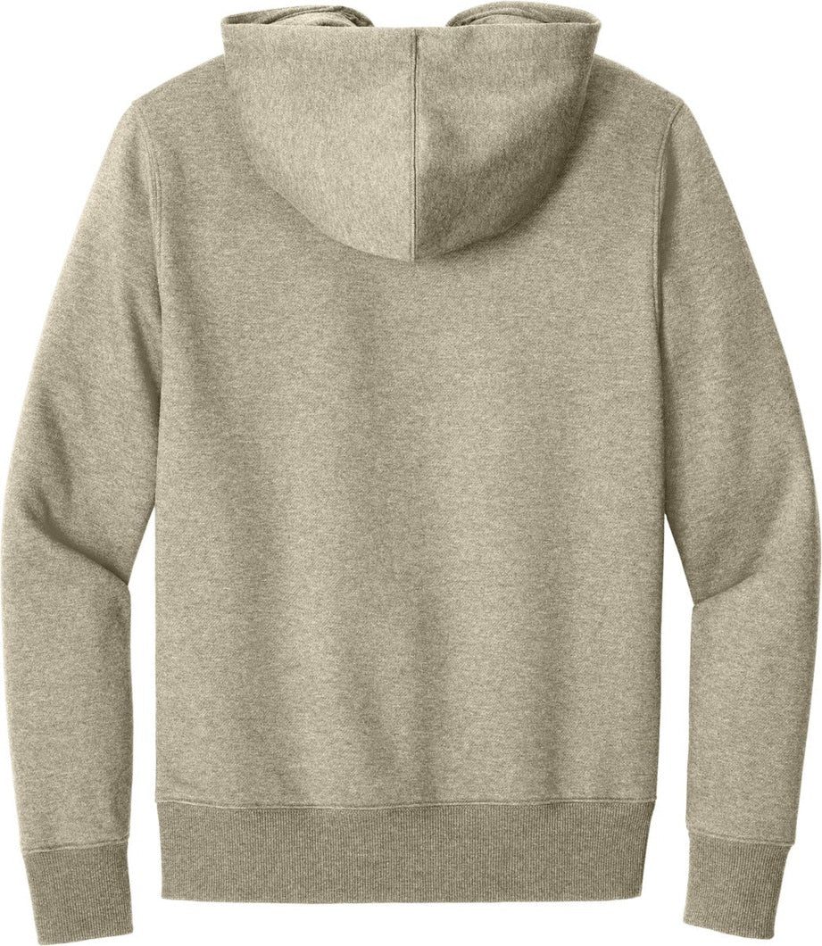 Front View of HtdLatte District Perfect Weight Fleece Hoodie DT1101