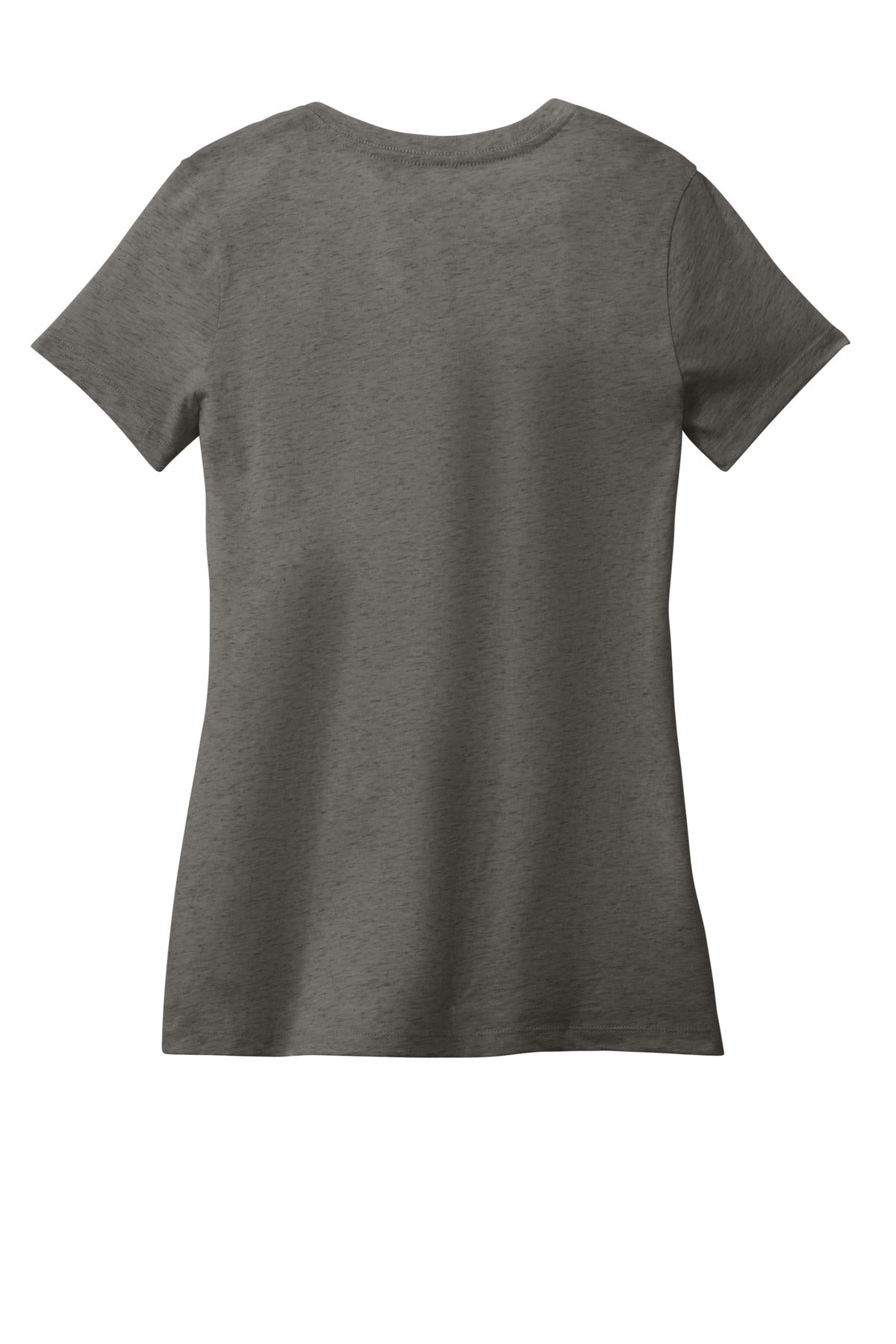 Rear View of Hthrd Charcoal District - Women's Perfect Weight V-Neck Tee. DM1170L