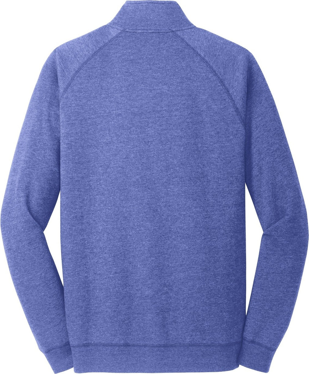 Rear View of Hthrd Deep Roy District Lightweight Fleece 1/4-Zip. DM392