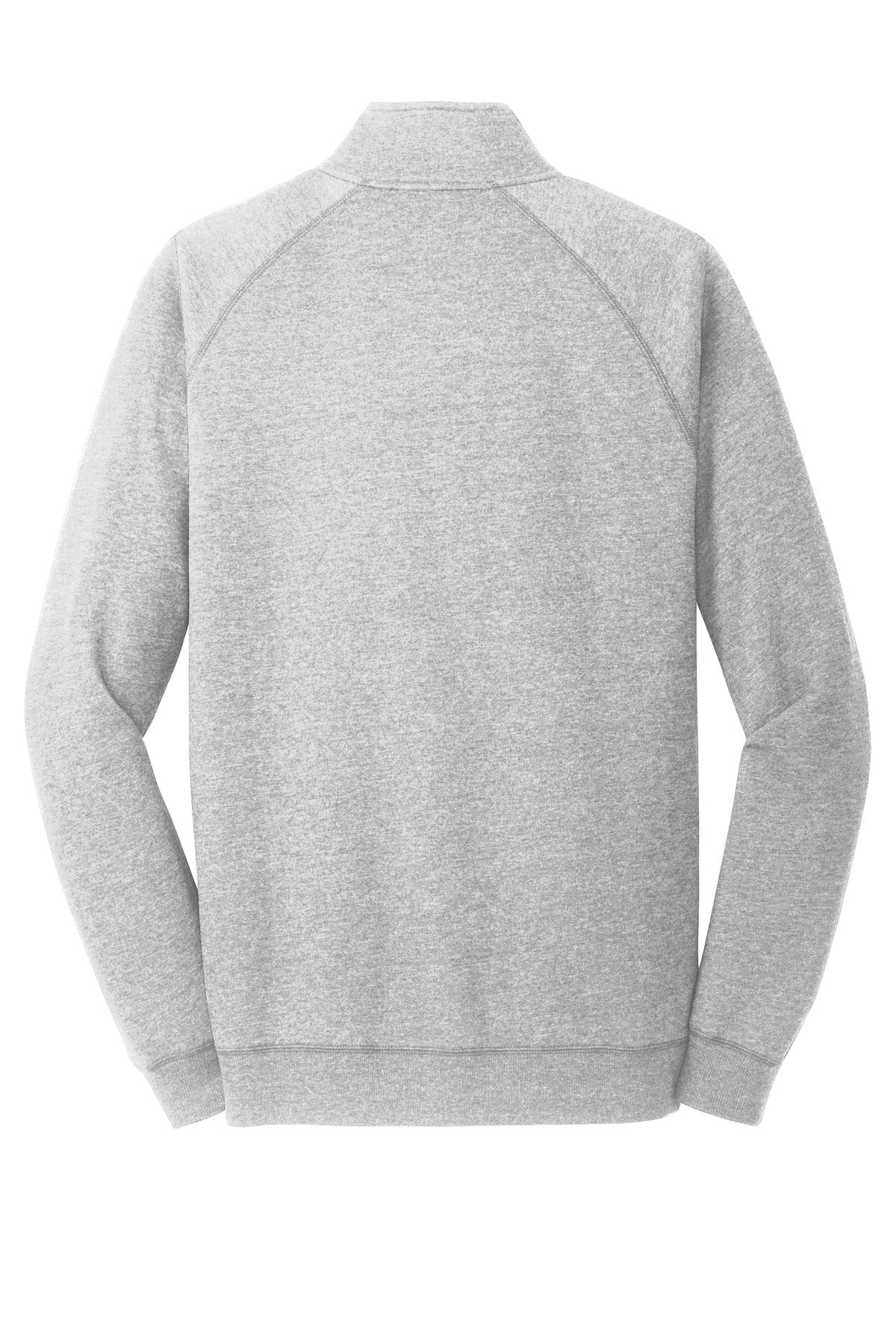 Front View of Hthrd Grey District Lightweight Fleece 1/4-Zip. DM392