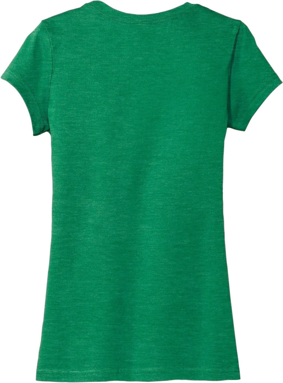 Front View of Hthrd Kelly Gn District Women's Fitted Very Important Tee . DT6001