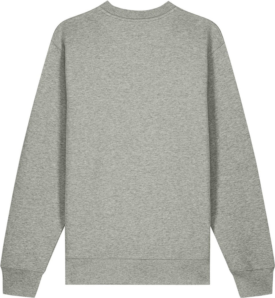 Rear View of HthrGrey Stanley/Stella Unisex Changer 2.0 Crewneck Sweatshirt SXU004