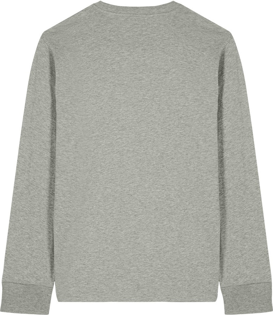 Front View of HthrGrey Stanley/Stella Unisex Creator 2.0 Long Sleeve Tee SXU022