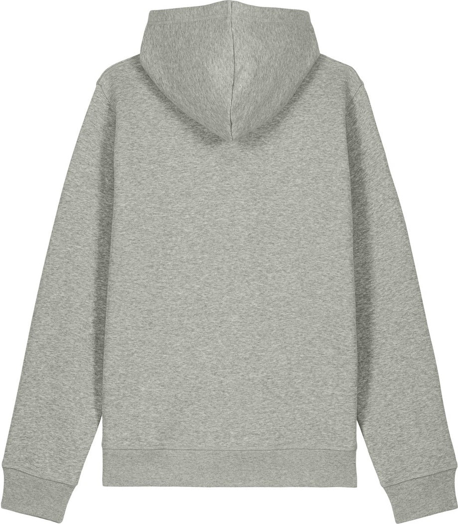 Front View of HthrGrey Stanley/Stella Unisex Drummer 2.0 Hooded Sweatshirt SXU009
