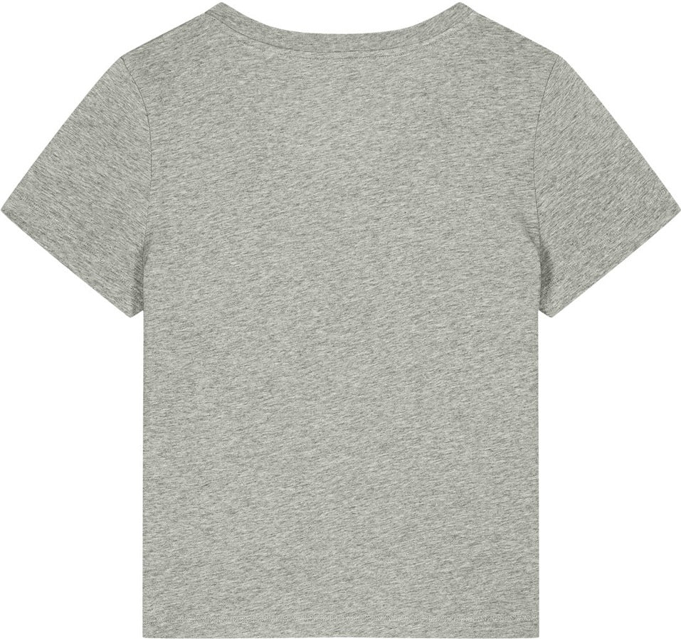 Front View of HthrGrey Stanley/Stella Women's Stella Isla V-Neck Tee SXW032