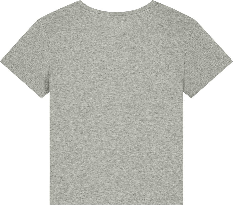 Front View of HthrGrey Stanley/Stella Women's Stella Serena Scoop Neck Tee SXW008