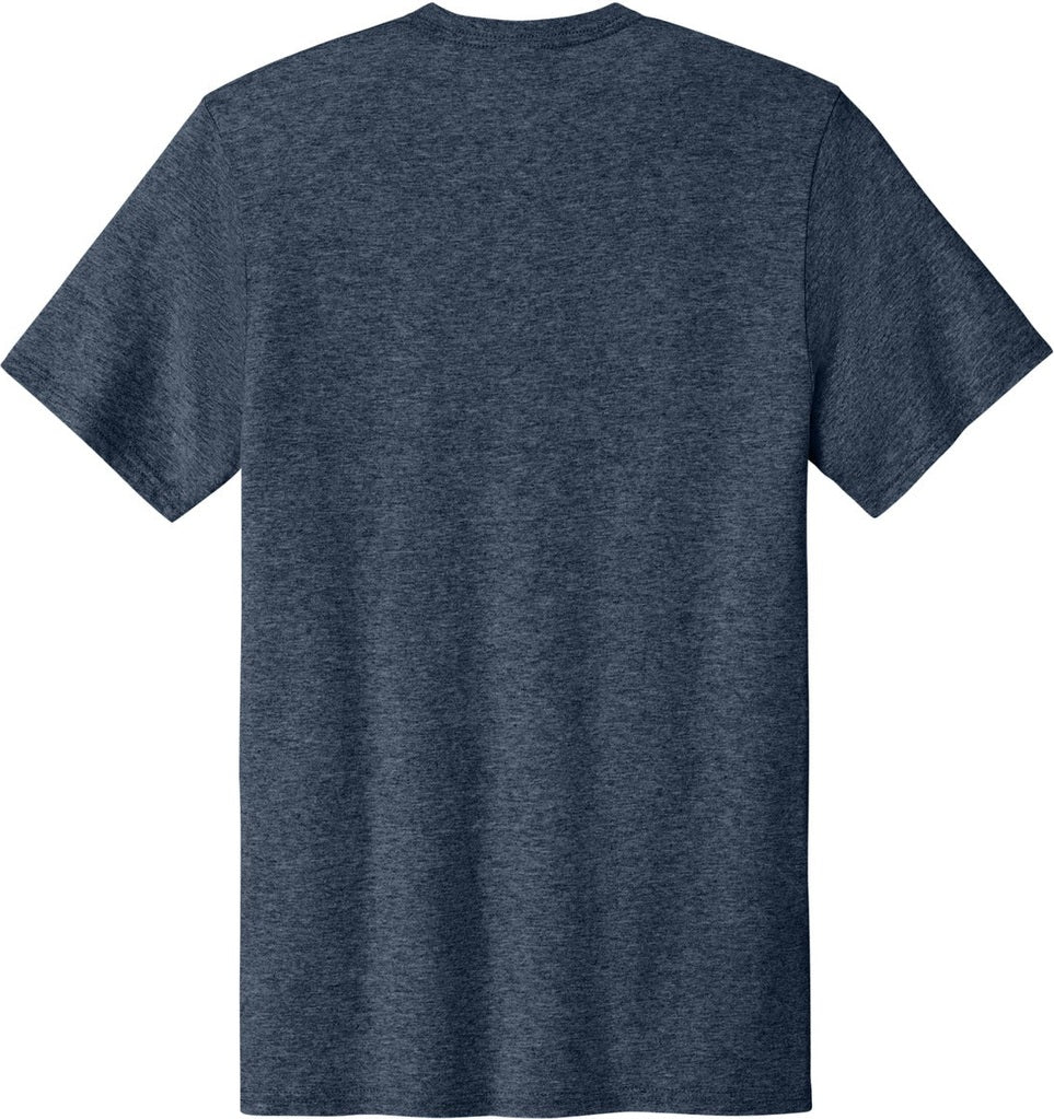 Front View of HthrNavy Port & Co Easy Cotton Tee PC43