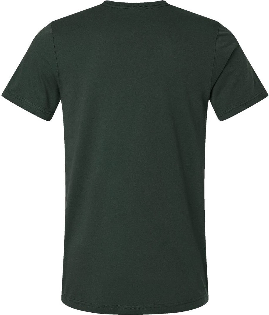 Front View of Hunter Green Jersey Tee - 3001