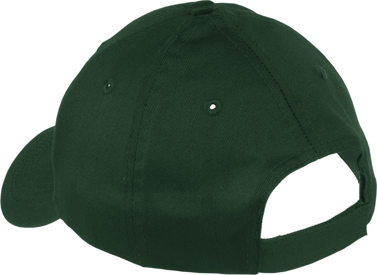 Front View of Hunter Port Authority Youth Six-Panel Twill Cap. YCP80