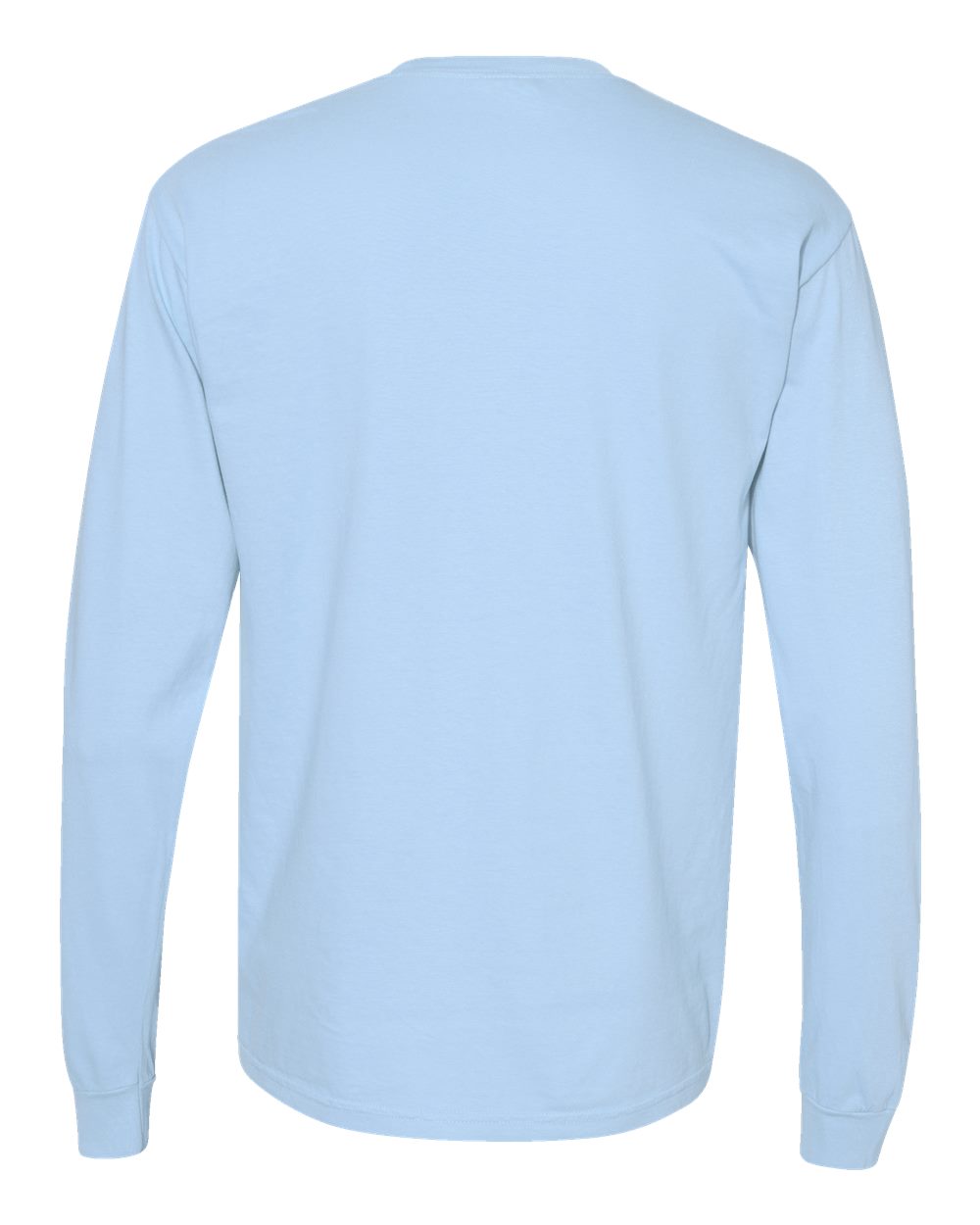 Front View of Hydrangea Garment-Dyed Heavyweight Long Sleeve T-Shirt - 6014