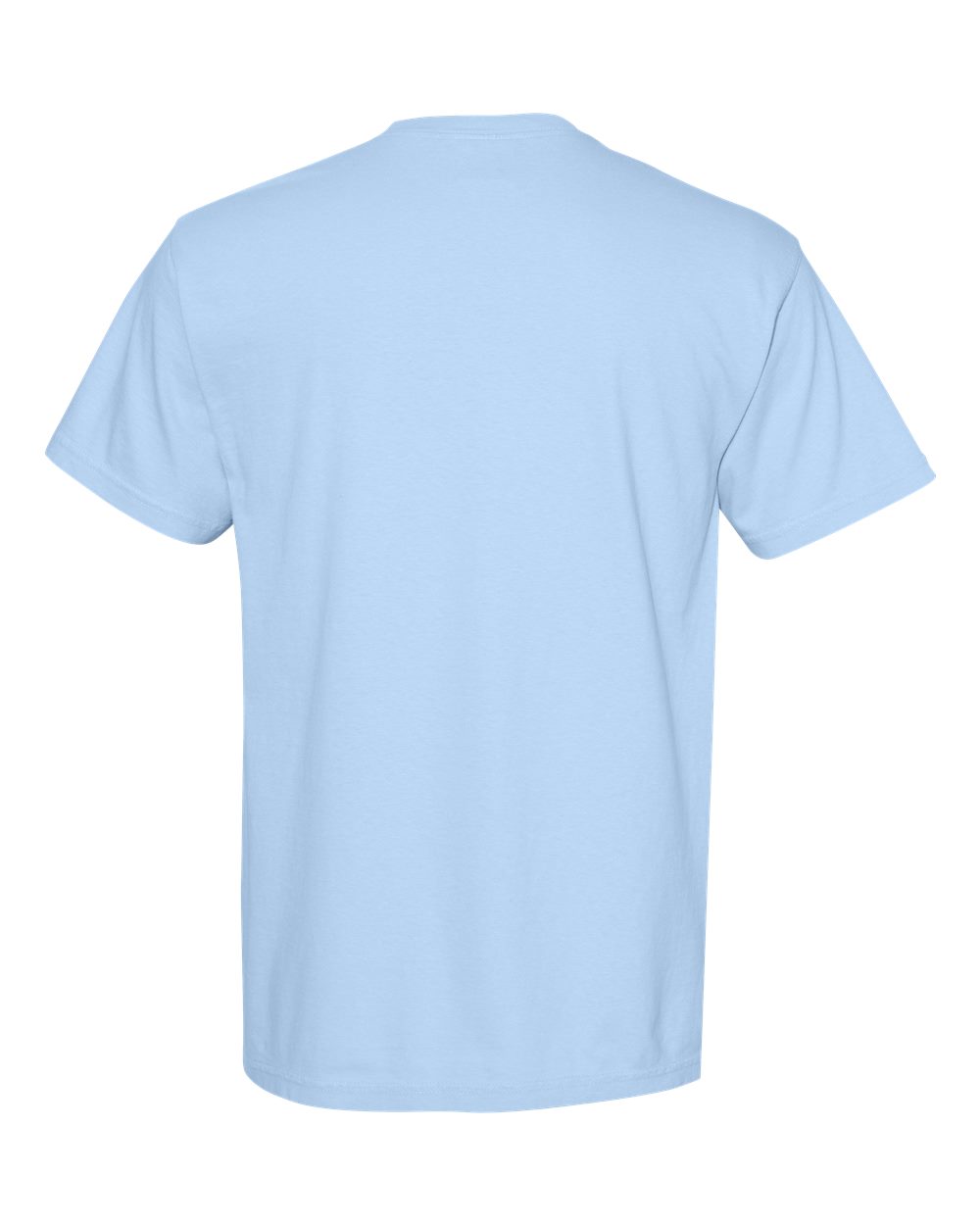 Front View of Hydrangea Garment-Dyed Heavyweight Pocket T-Shirt - 6030