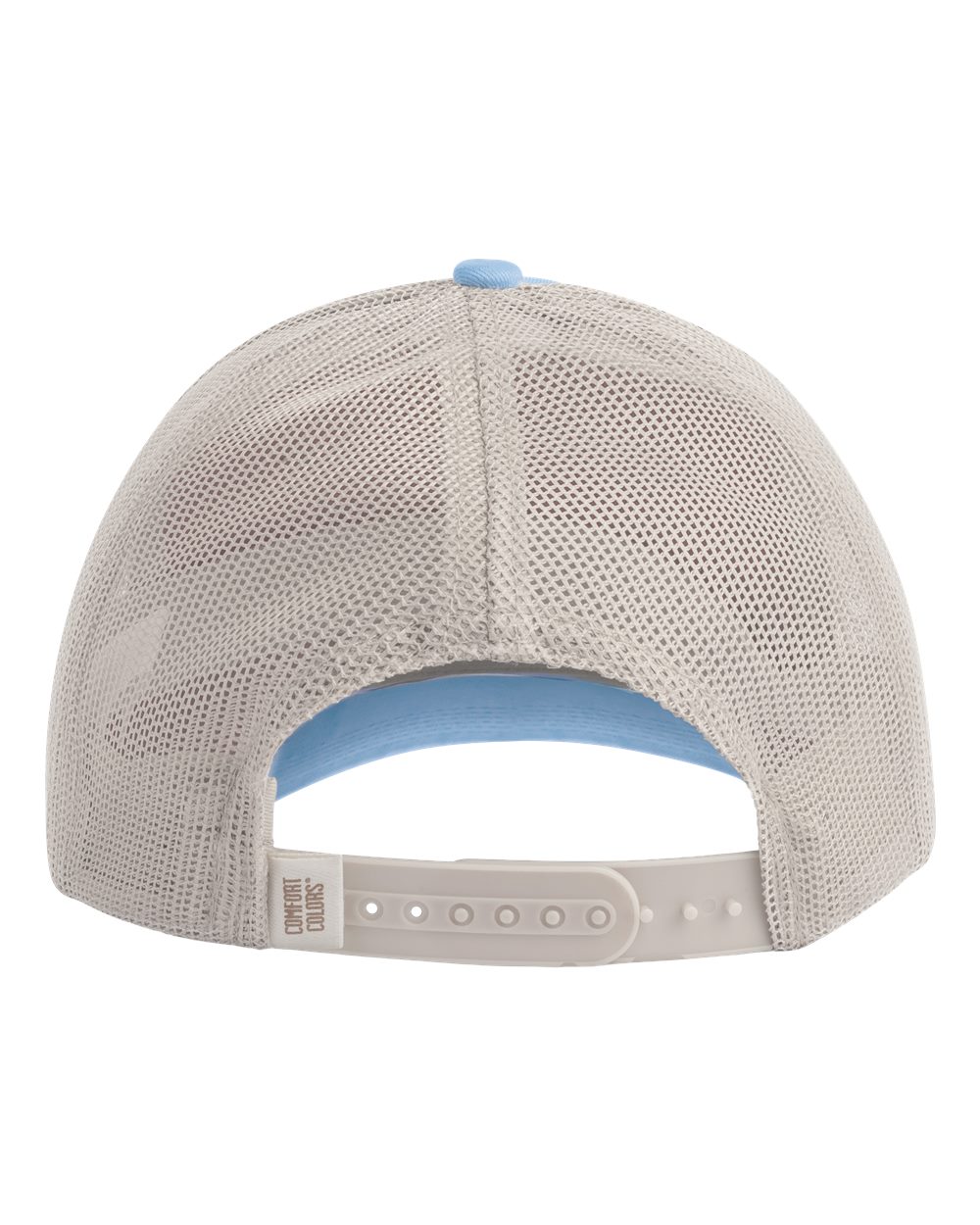 Rear View of Hydrangea Sunwashed Trucker Cap - CCST0