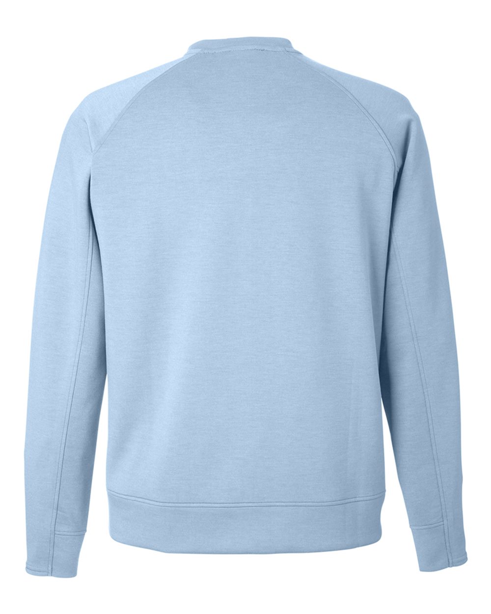 Front View of Ice Blue Apex Fleece Crewneck Sweatshirt - 8752