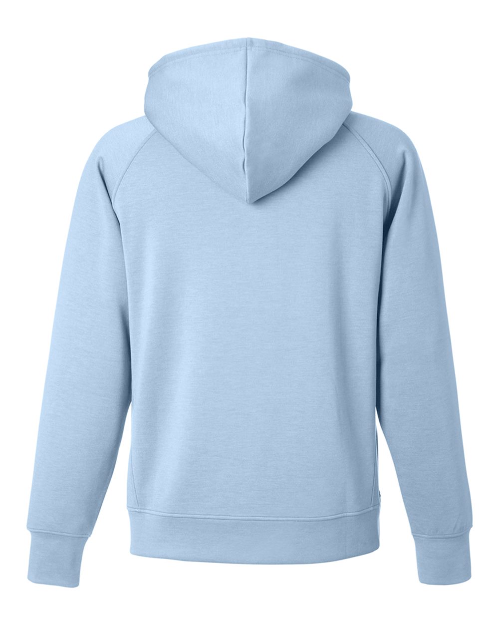 Front View of Ice Blue Apex Fleece Hooded Sweatshirt - 8750