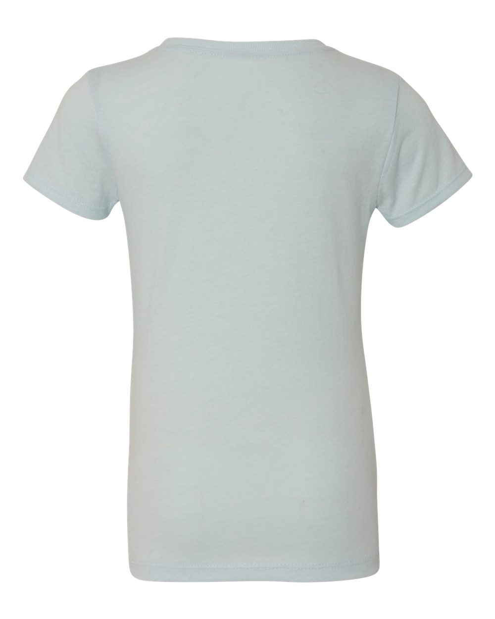 Front View of Ice Blue Girls’ CVC Princess T-Shirt - 3712
