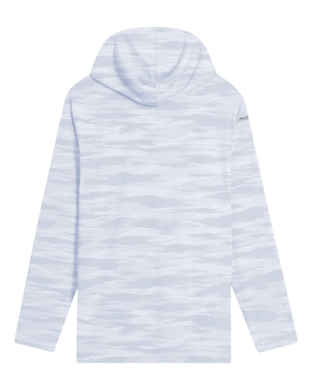 Front View of Ice Camo Men's Low Pro Tech Camo Hooded Long Sleeve T-Shirt - MVLPRH6