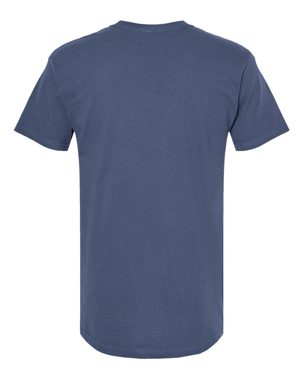 Front View of Indigo Blue Gold Soft Touch T-Shirt - 4800