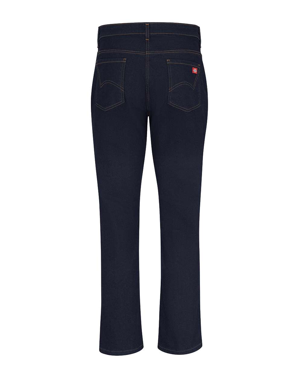 Front View of Indigo Blue Women's Industrial 31" Inseam 5-Pocket Flex Jeans - FW20