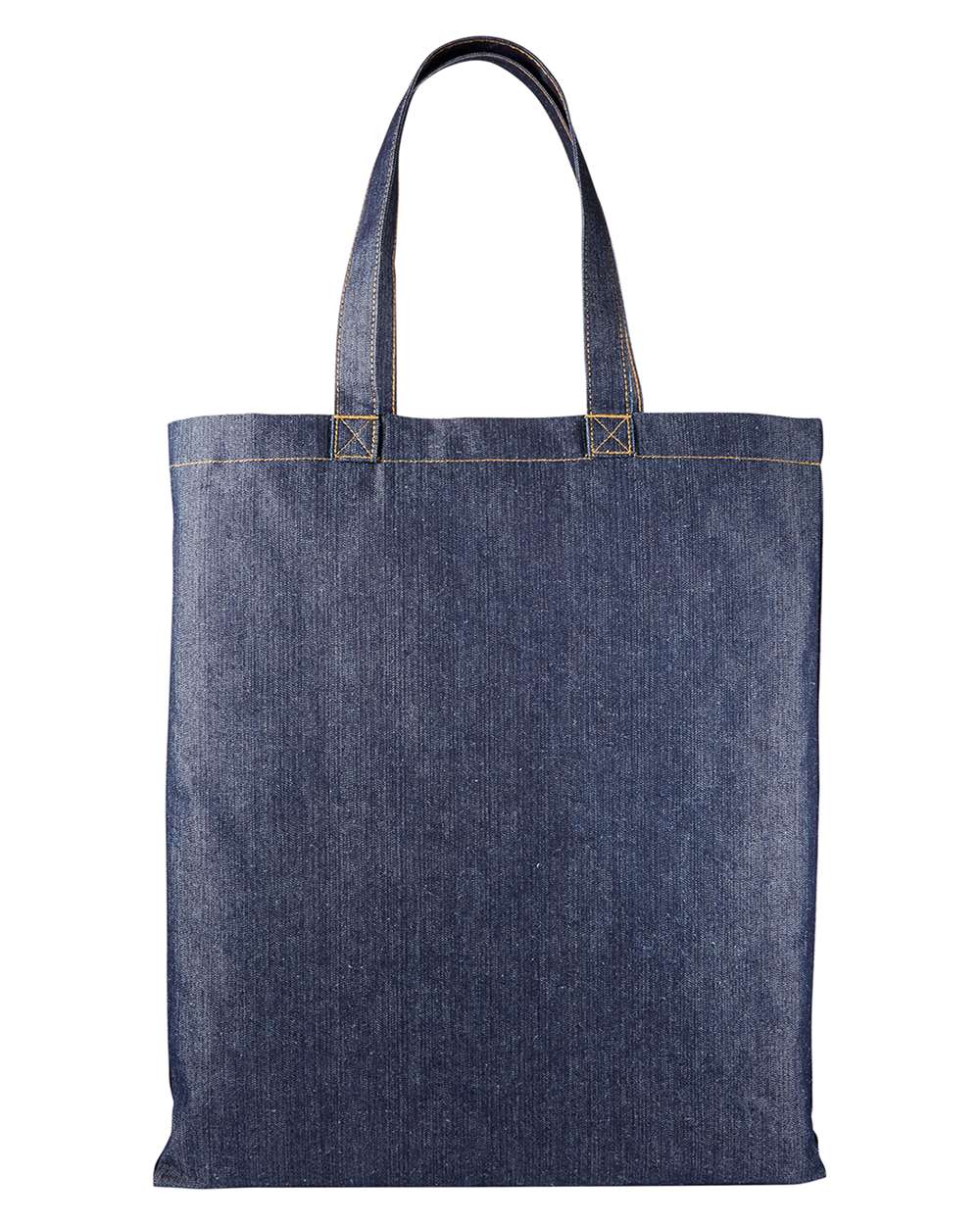 Front View of Indigo Denim Denim Tote Bag - RP998