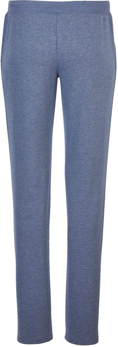 Front View of Indigo Heather Women's Dream Fleece Pants - BW6601