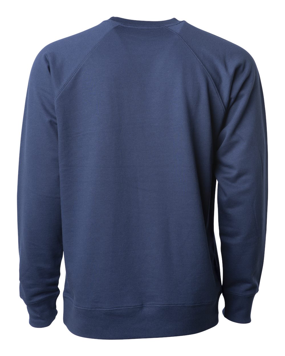 Front View of Indigo Icon Lightweight Loopback Terry Crewneck Sweatshirt - SS1000C