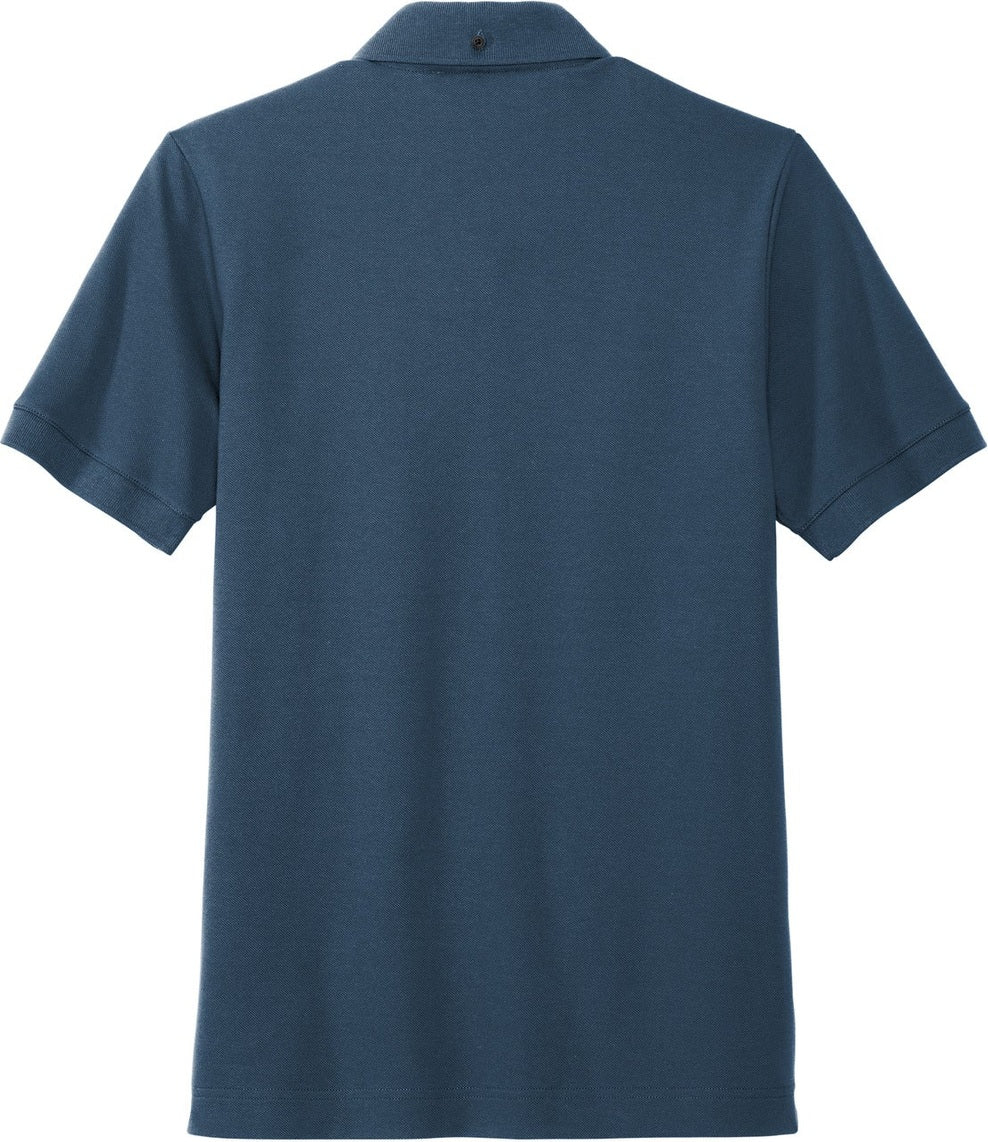 Front View of InsBlue Mercer+Mettle Stretch Heavyweight Pique Polo MM1000