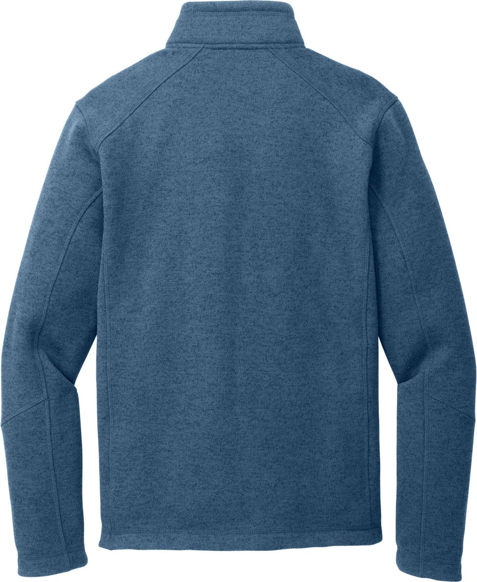 Front View of InsigBlHtr Port Authority Arc Sweater Fleece 1/4-Zip F426