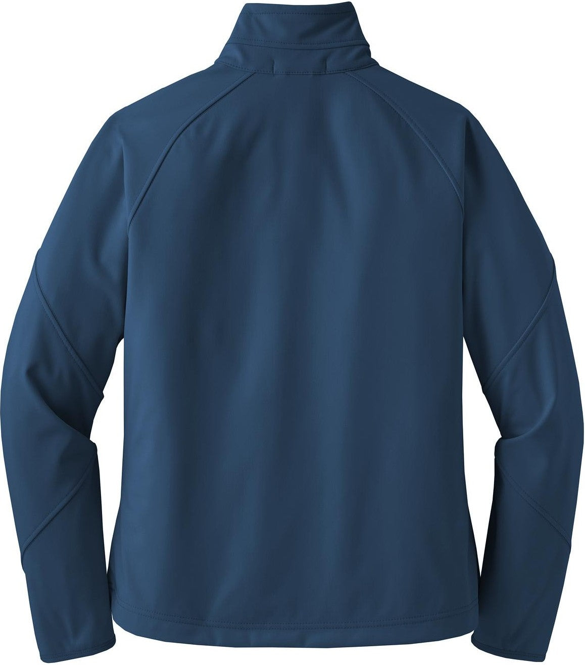 Front View of Insignia Blue Port Authority Women's Textured Soft Shell Jacket. L705