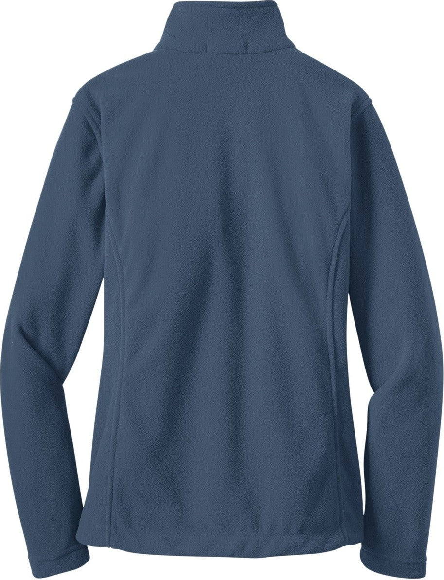 Front View of Insignia Blue Port Authority Women's Value Fleece Jacket. L217