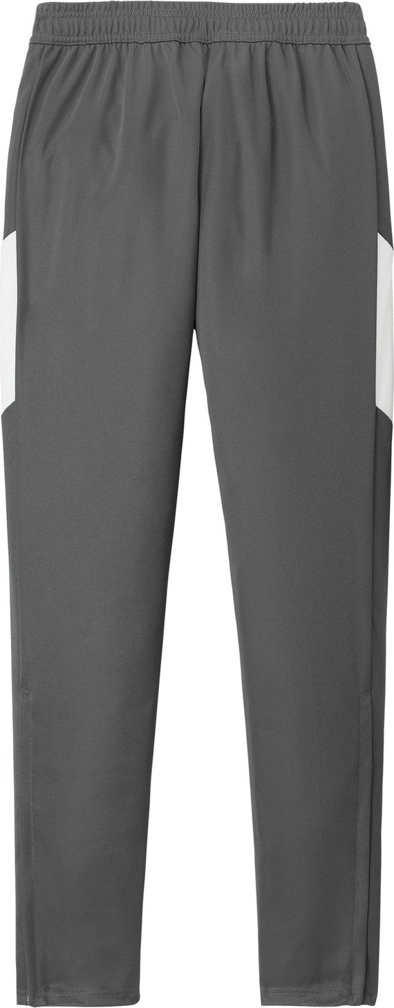 Front View of IrGy/White Sport-Tek Travel Pant PST800