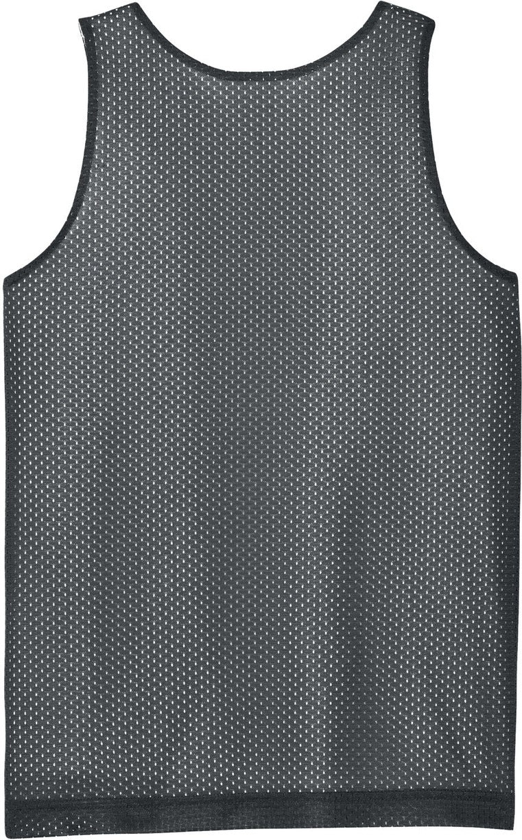 Rear View of IrGy/White Sport-Tek Youth PosiCharge Reversible Mesh Tank YST5000