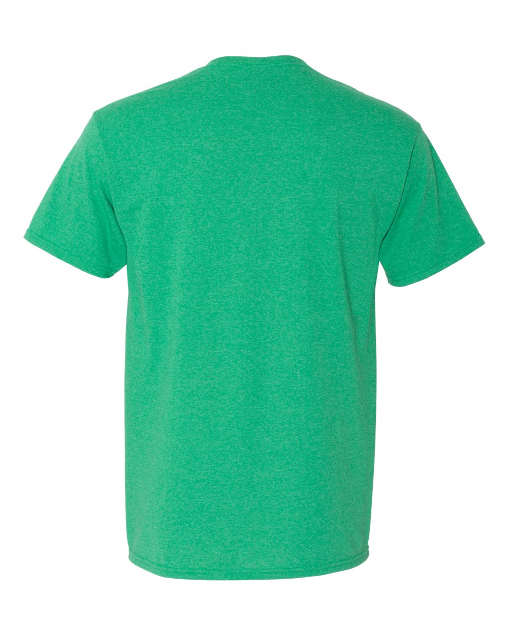 Front View of Irish Green Heather Dri-Power® 50/50 T-Shirt - 29MR