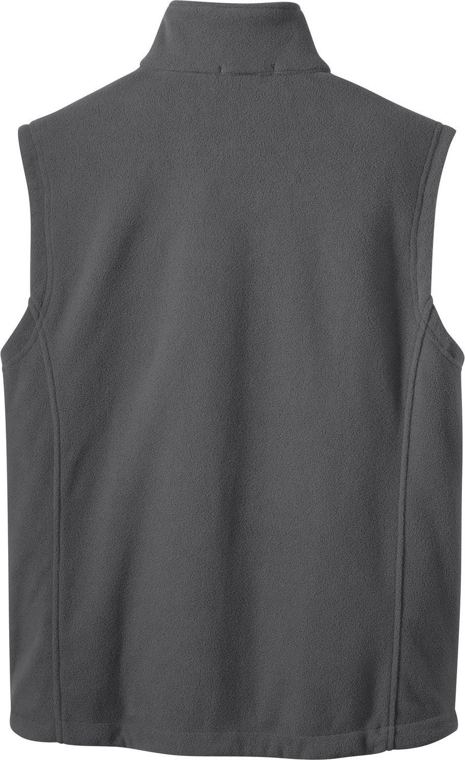 Rear View of Iron Grey Port Authority Value Fleece Vest. F219