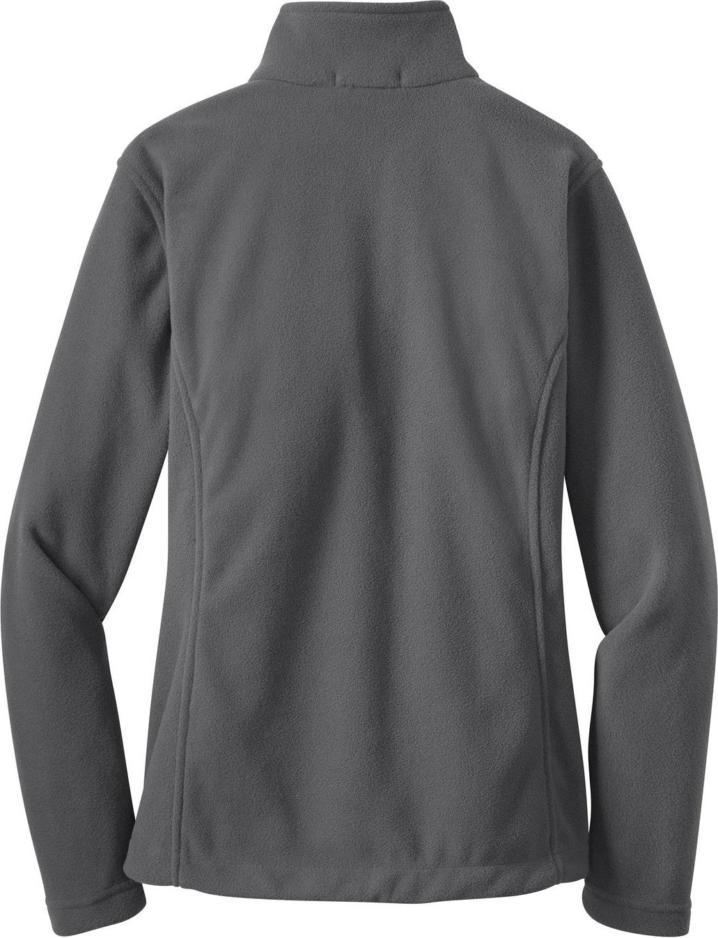 Rear View of Iron Grey Port Authority Women's Value Fleece Jacket. L217