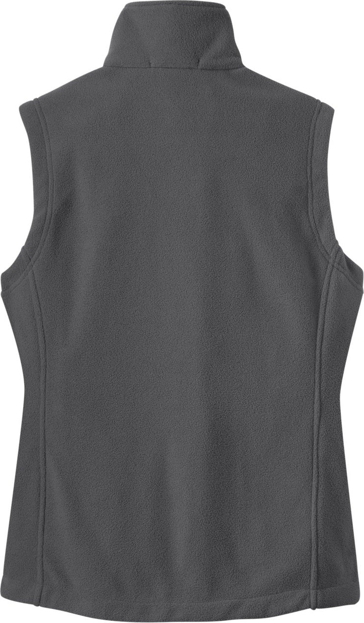 Front View of Iron Grey Port Authority Women's Value Fleece Vest. L219