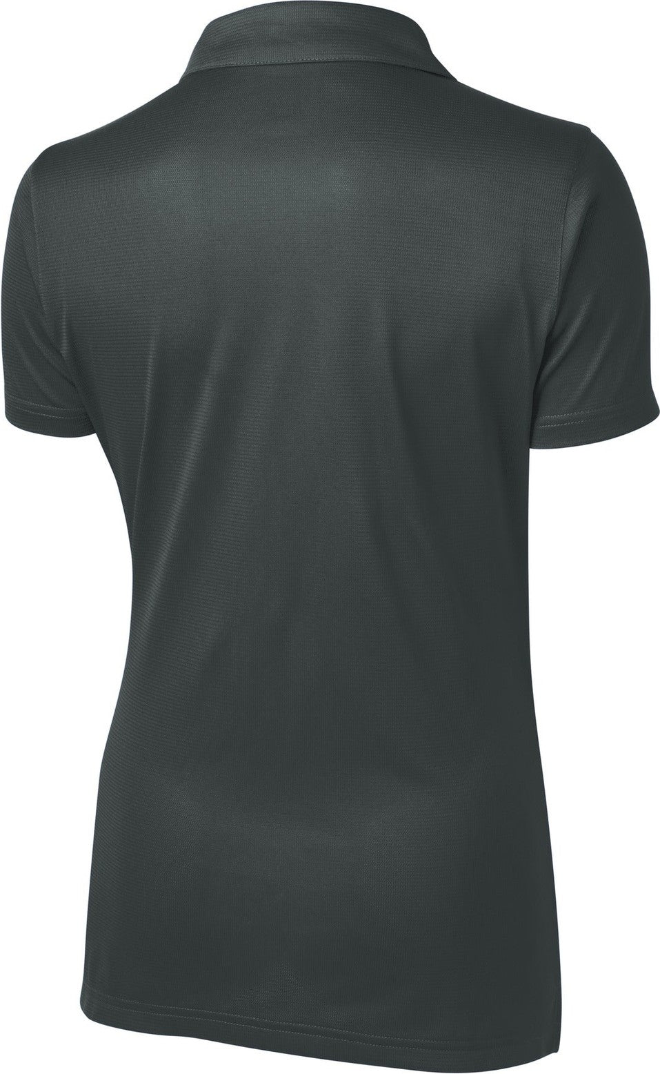 Front View of Iron Grey Sport-Tek Women's PosiCharge Active Textured Polo. LST690