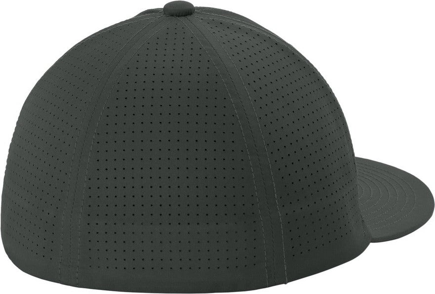 Rear View of IronGrey Sport-Tek Pro-Cut Stretch-Tek Cap STC64
