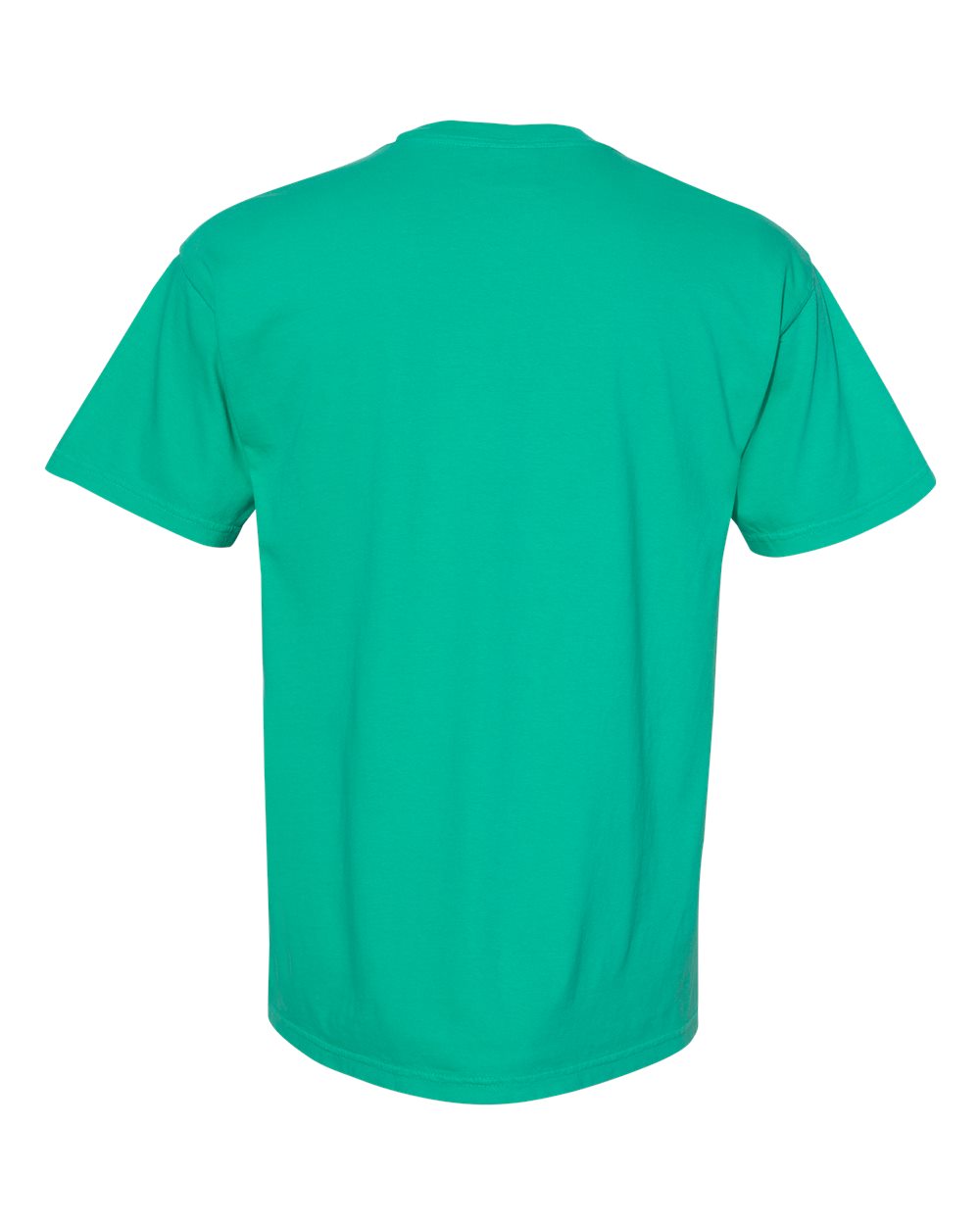 Front View of Island Green Garment-Dyed Heavyweight Pocket T-Shirt - 6030