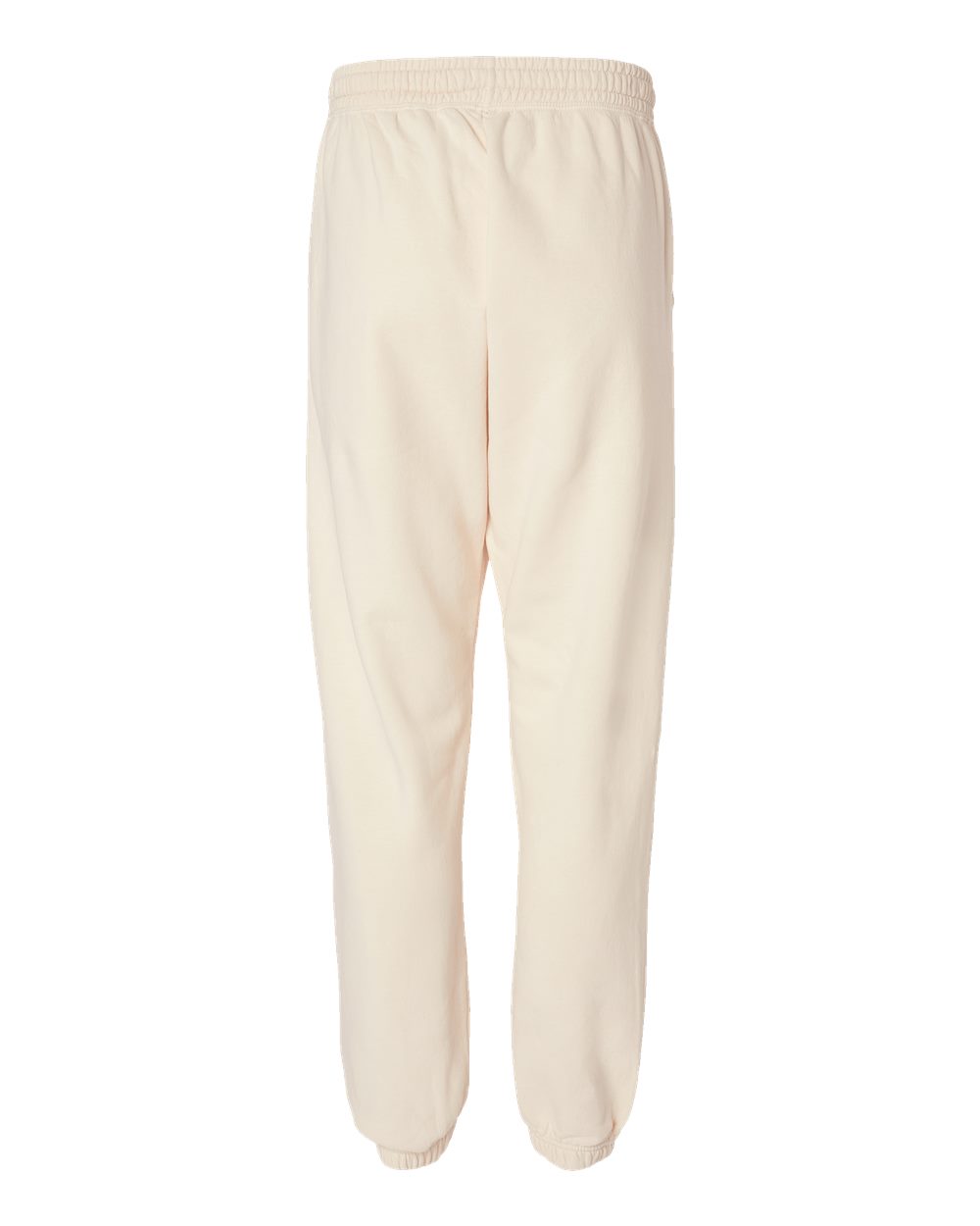 Front View of Ivory Garment-Dyed Lightweight Fleece Sweatpants - 1469