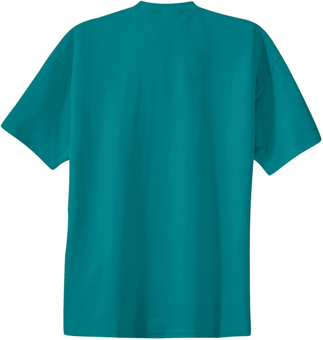 Front View of Jade Green Port & Co Essential Tee. PC61