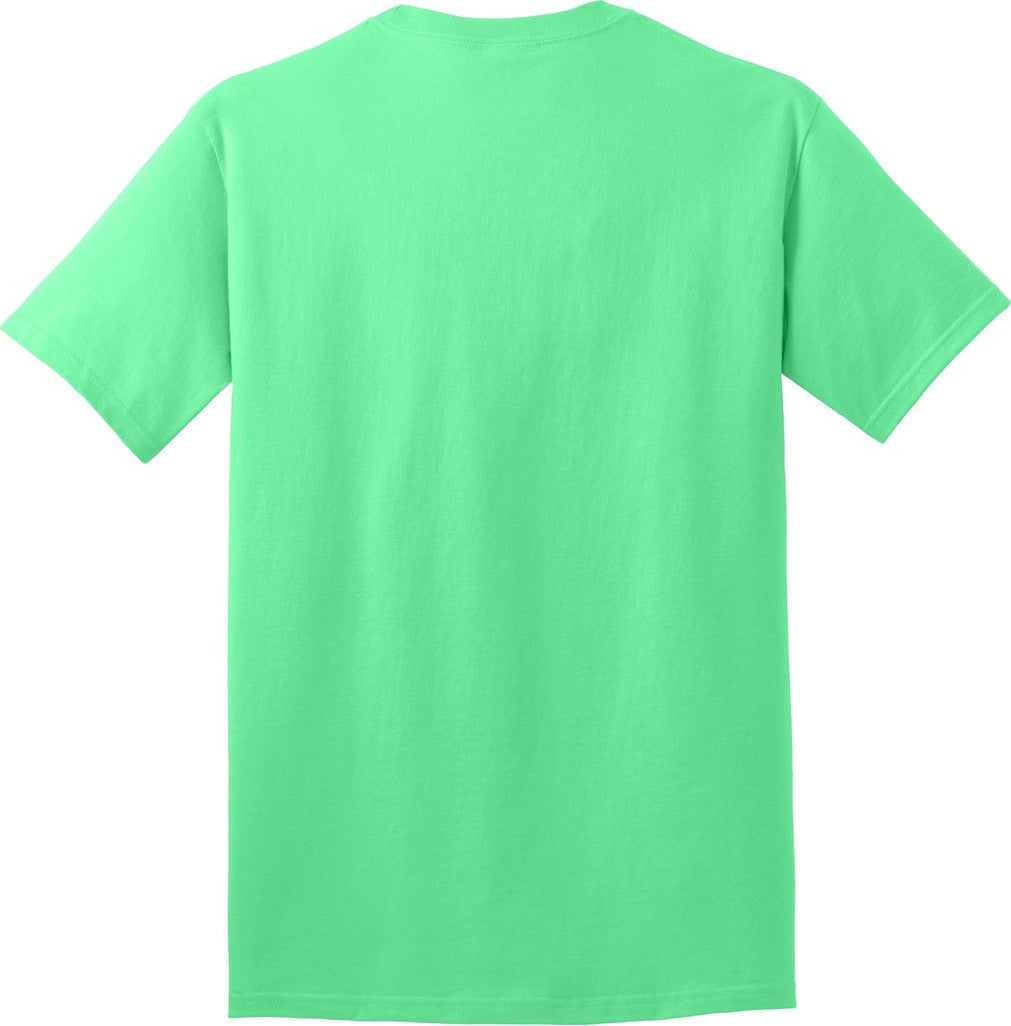 Front View of Jadeite Port & Co Core Cotton Tee. PC54