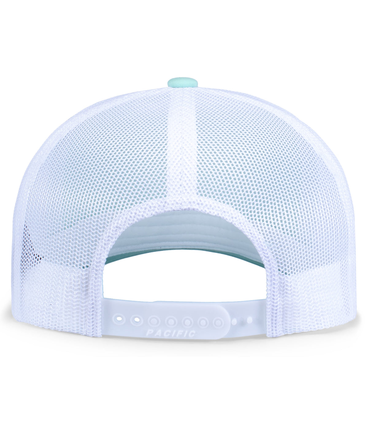 Rear View of JELLY MINT/WHITE WEEKENDER TRUCKER