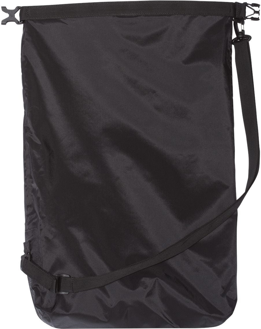 Front View of Jet Black 22L Dry Bag - FOS901101