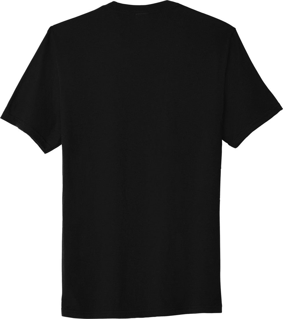 Rear View of Jet Black Port & Co Fan Favorite Blend Tee. PC455