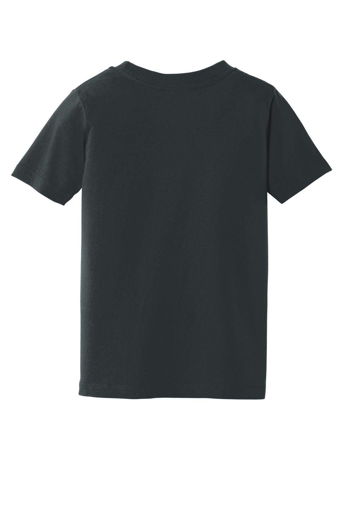 Front View of Jet Black Port & Co Toddler Fan Favorite Tee. PC450TD