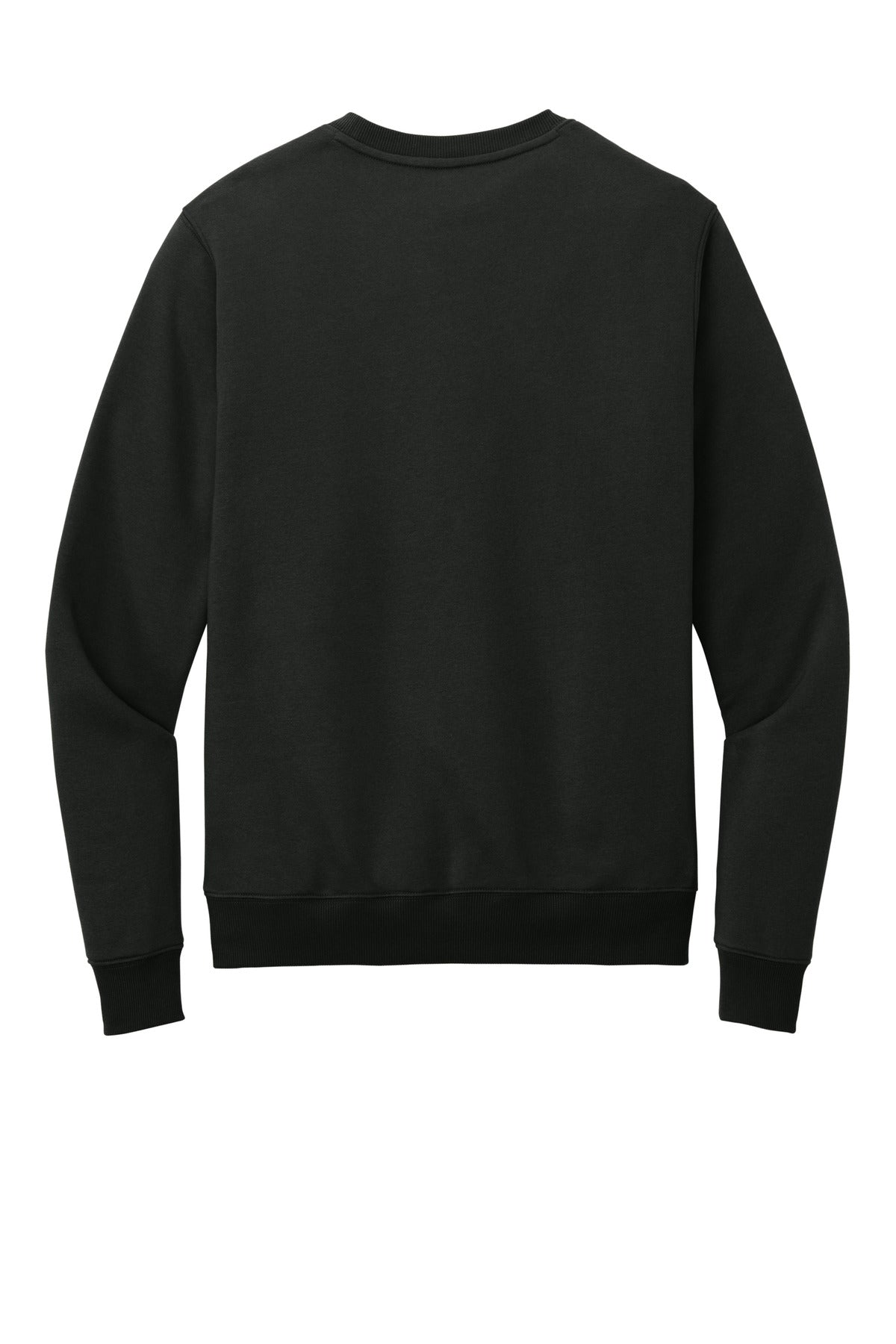 Front View of JetBlack District Perfect Weight Fleece Crew DT1106