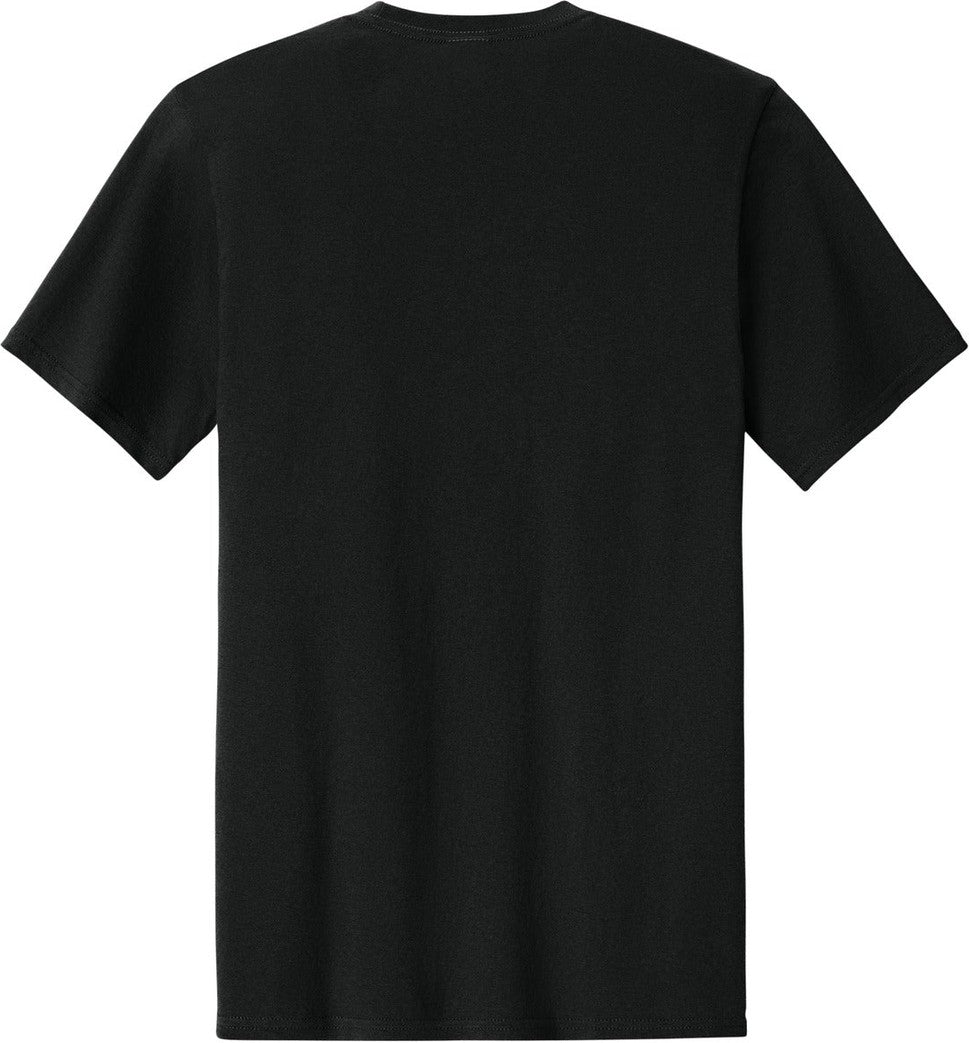Front View of JetBlack Port & Co Easy Cotton Tee PC43
