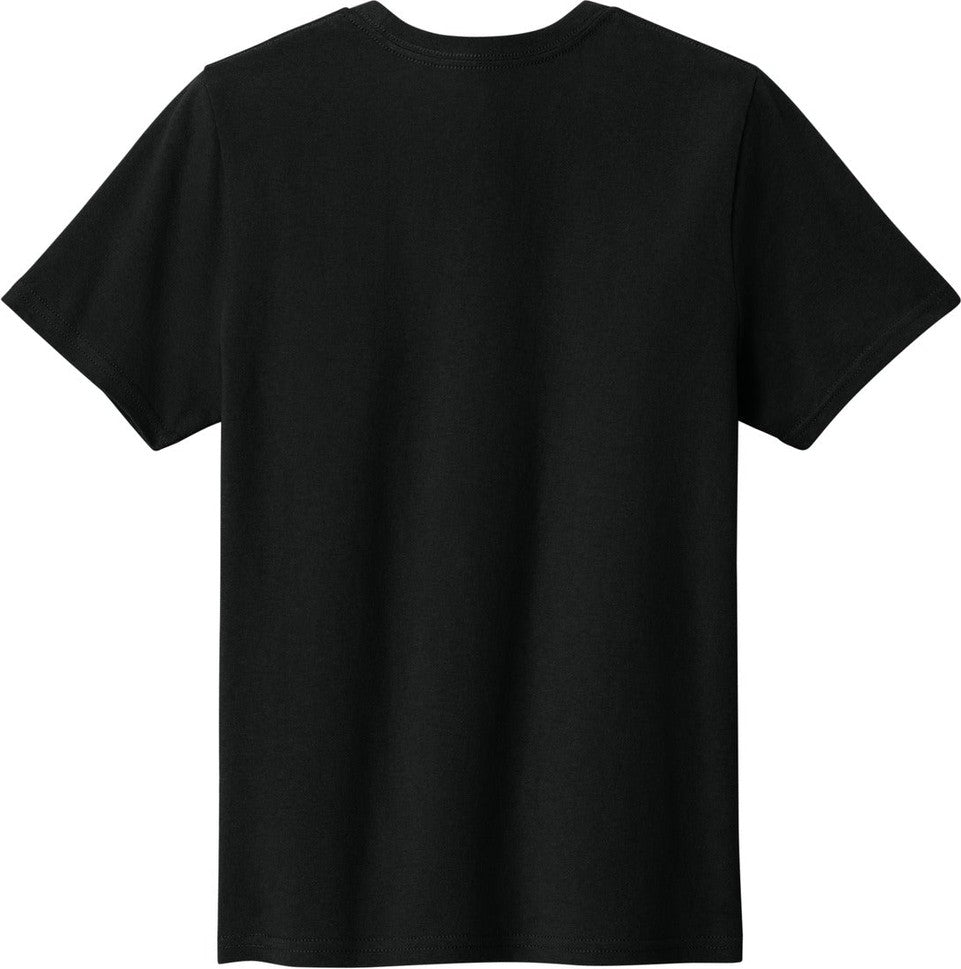 Front View of JetBlack Port & Co Youth Easy Cotton Tee PC43Y