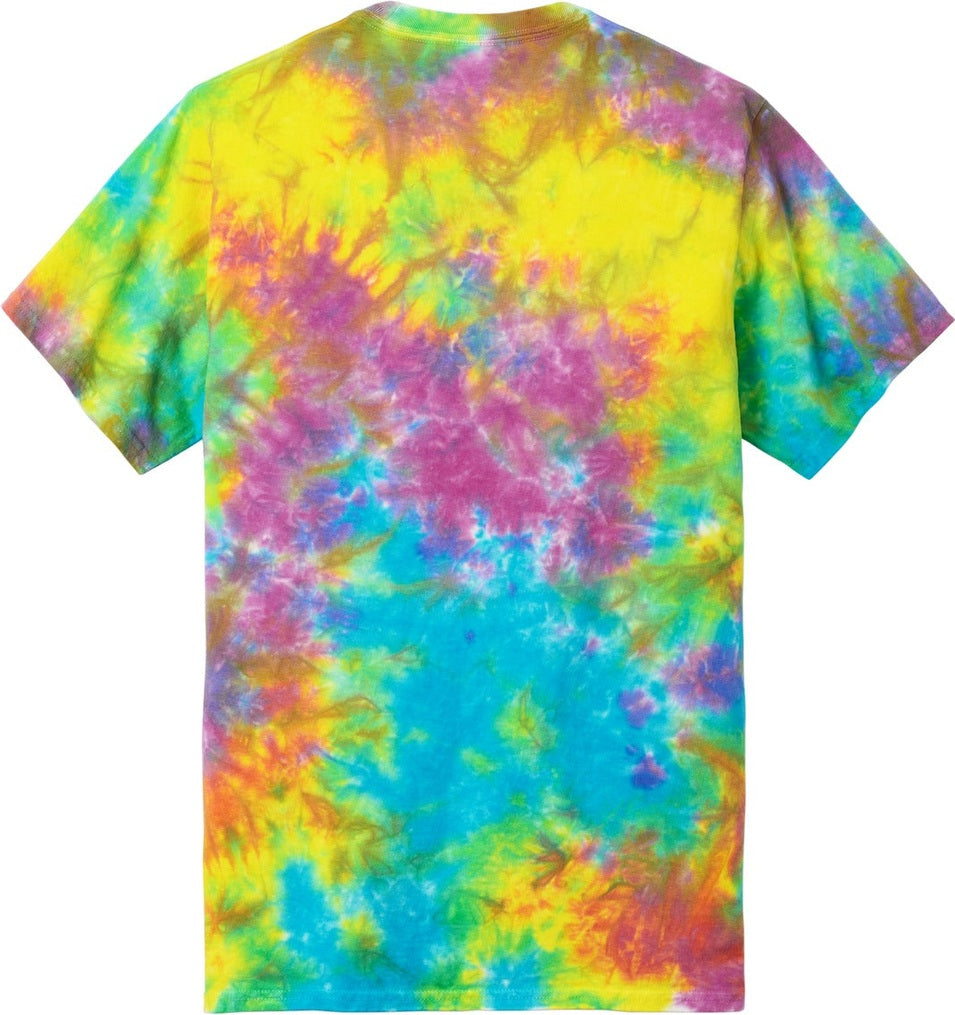 Front View of JwltnCbrst Port & Co Crystal Tie-Dye Tee PC145