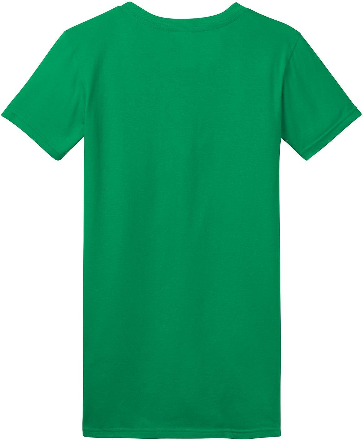 Front View of Kelly Green District Women's Fitted The Concert Tee DT5001
